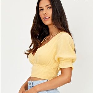 Glassons Open Back Shirred Top